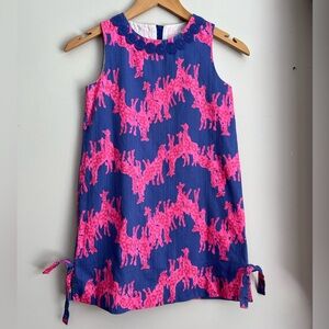 Lilly Pulitzer Kids Size 10 Windsor Giraffe Print Dress Sleeveless Shift Girls